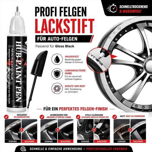 Auto felgen lackstift - auto, schwarz