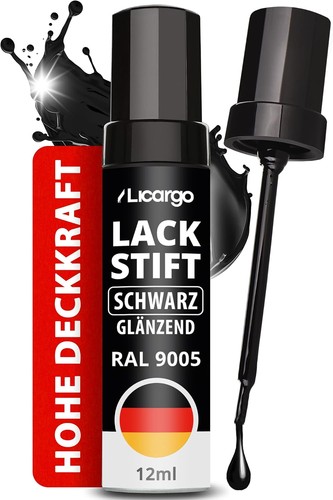 Lackstift schwarz glänzend - schwarz,